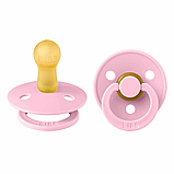 Пустушка BIBS Colour Latex Round (кругла) – Baby pink від 6міс., фото 2
