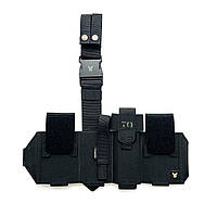 Підсумок під аптечку «ДНІПРО» на платформі (кріплення на ремінь та стегно), РМ25, чорний