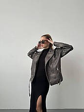 Куртка жіноча з екошкіри oversize 42-46; 48-52 Rin4957-715, фото 6
