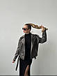 Куртка жіноча з екошкіри oversize 42-46; 48-52  Rin4957-715, фото 8