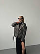 Куртка жіноча з екошкіри oversize 42-46; 48-52  Rin4957-715, фото 7