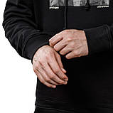 Худі М1 Mono колекція Gasmask Grins. Cotton and polyester. Чорний. Розмір L, фото 5