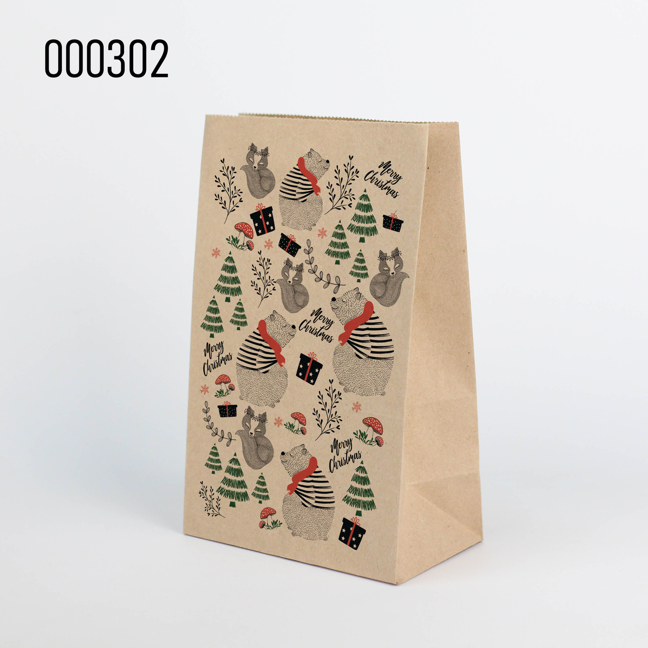 Новорічні пакети для цукерок 150*90*240 Дитячий подарунковий пакет Паперовий пакет для новорічних подарунків, фото 1