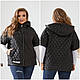 Женская жилетка больших размеров. Демисезонная жилетка женская с капюшоном р-48-58 безрукавка женская стеганая - фото 5 - id-p2351219405