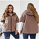 Женская жилетка больших размеров. Демисезонная жилетка женская с капюшоном р-48-58 безрукавка женская стеганая - фото 9 - id-p2351219405