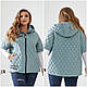 Женская жилетка больших размеров. Демисезонная жилетка женская с капюшоном р-48-58 безрукавка женская стеганая - фото 7 - id-p2351219405