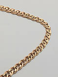 Ланцюжок "Нонна" (4мм) із червоного золота, фото 2