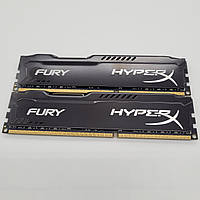 Комплект оперативної пам'яті Kingston HyperX Fury DDR3 16Gb (2x8Gb) 1333MHz PC3-10600U 2R8 CL9 (HX313C9FBK2/16) БВ