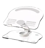 Підставка для планшета Infinity Tablet desktop stand 360 Transparent White