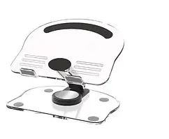 Підставка для планшета Infinity Tablet desktop stand 360 Transparent Black