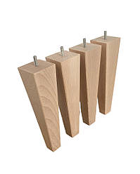 Комплект Меблевих ніжок дерев'яних у формі піраміди 25 см 4шт