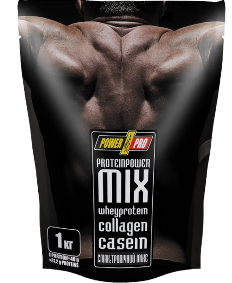 Протеїн POWER PRO Protein MIX ТРОПІЧНИЙ МІКС 1000 г