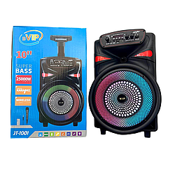 Безпровідна караоке колонка з мікрофоном та RGB-підсвічуванням VIP JT-1001 Чорний 47617
