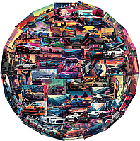 Наклейки на телефон Олдові машини, JDM авто Японії стікери, стікербомбінг 10шт