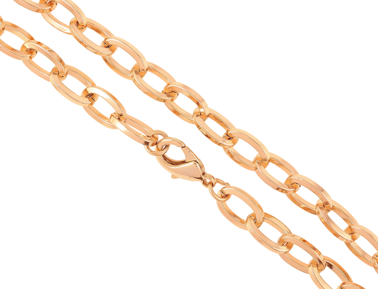 Ланцюжок Xuping Позолота 18K "Плетіння Якірне" довжина 52см х 9мм