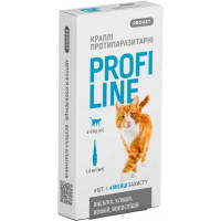 Краплі для тварин ProVET Profiline інсектоакарицид для котів 4-8 кг 4\/1 мл (4823082431106)