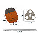 Тринога підвіс для підвішування посуду над багаттям Mountainhiker підвісний ланцюг для казанів та каструль, фото 3