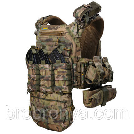 Плитоноска WARMOR Gen.3 Pro Max. 9 підсумків. Мультикам, фото 1