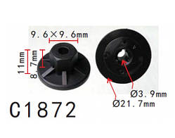 Гайки C1872 VW, AUDI, SEAT, SKODA, PORSCHE (N90757901, N-907-579-01, 20029) ( уп. 100 шт.)