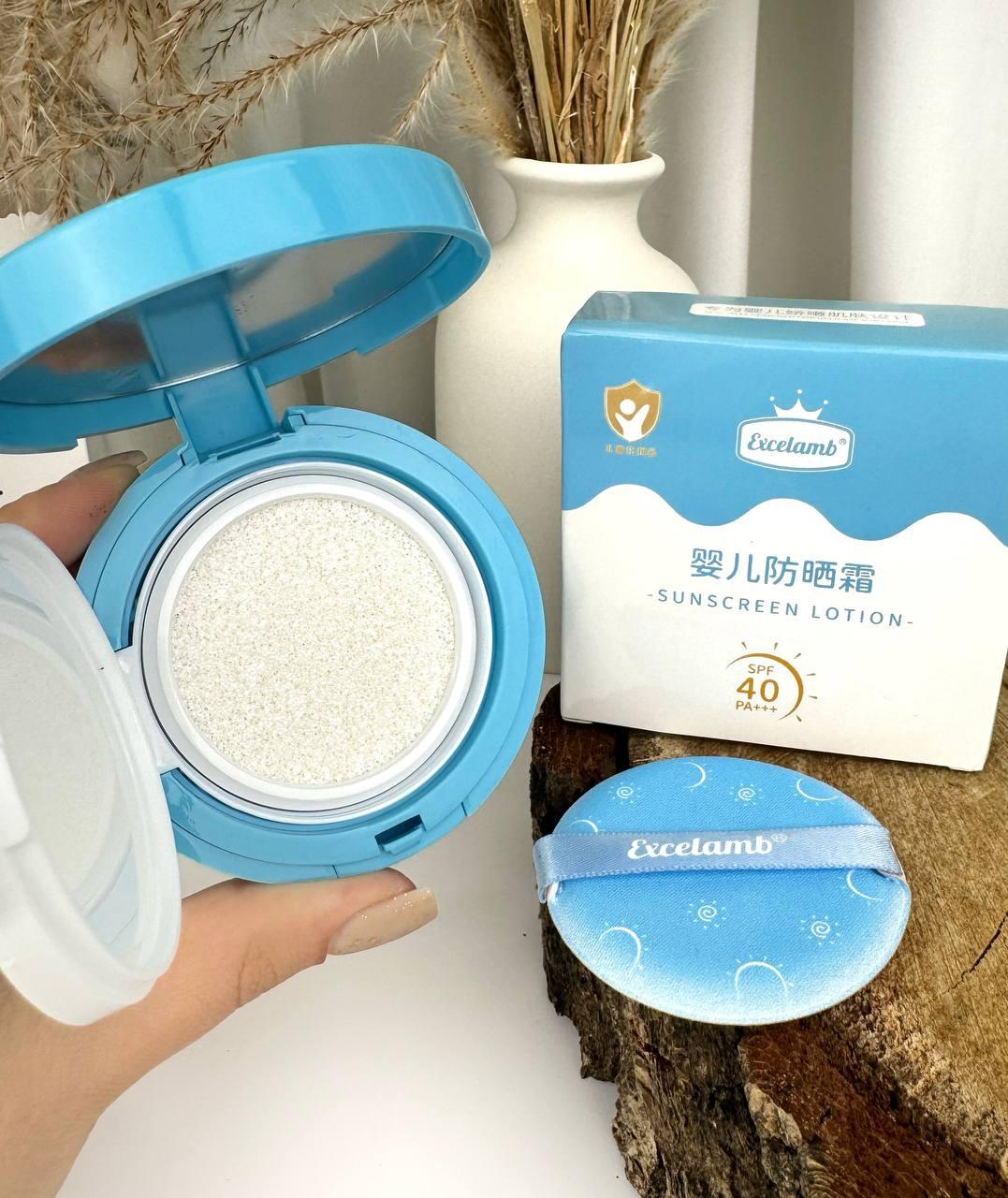 Сонцезахисний крем-лосьйон у формі кушона Excelamb SPF 40+ PA+++, 15 гр