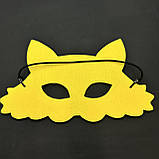 Маскарадна маска "Лисиці", маска з фетру лисиці, дитяча маска, костюм лисиці, морда лисиці, маска лисиця, фото 6