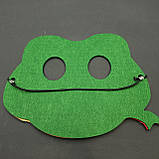 Маскарадна маска "Змія", маска з фетру змії, дитяча маска, костюм змії, морда змії, фото 6