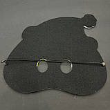 Маскарадна маска "Пінгвін", маска з фетру пінгвіна, дитяча маска, костюм пінгвіна, морда пінгвіна, фото 8