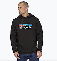 Чоловіча кофта Patagonia з капюшоном чорний. 078