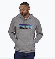 Чоловіча кофта Patagonia з капюшоном сірий. 079