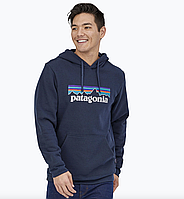 Чоловіча кофта Patagonia з капюшоном синій. 080