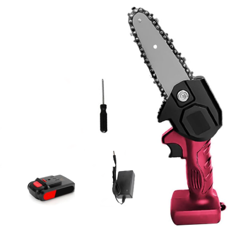 Міні-пила ланцюгова акумуляторна 4 дюйми (10 см) Tuimiyisou 21В / кейс