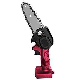 Міні-пила ланцюгова акумуляторна 4 дюйми (10 см) Tuimiyisou 21В / кейс, фото 3