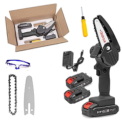 Акумуляторна ручна пила 4 дюйми 21В LLYN 2 акумулятори + кейс