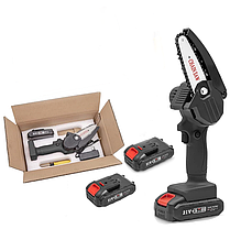 Акумуляторна ручна пила 4 дюйми 21В LLYN 2 акумулятори + кейс, фото 4