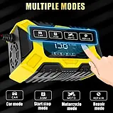 Імпульсний зарядний пристрій AGM E-FAST TK-300 (12В) (6 А) з функцією відновлення АКБ, фото 6