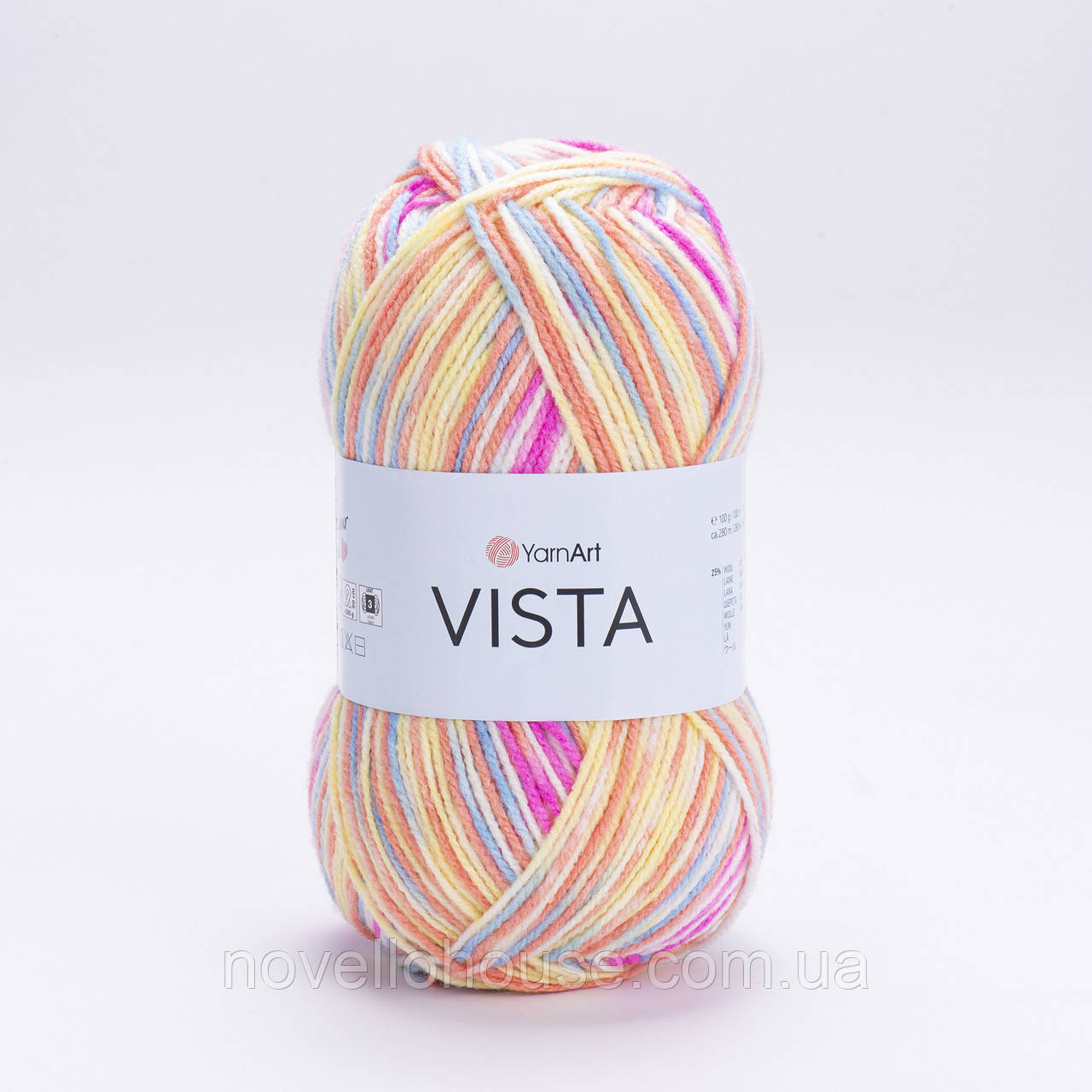 YarnArt VISTA (Віста) № 5316 (Пряжа напіввовна, нитки для в'язання)