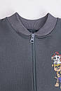 Кофта на блискавці для хлопчика з принтом Щенячий патруль двунитка, фото 2