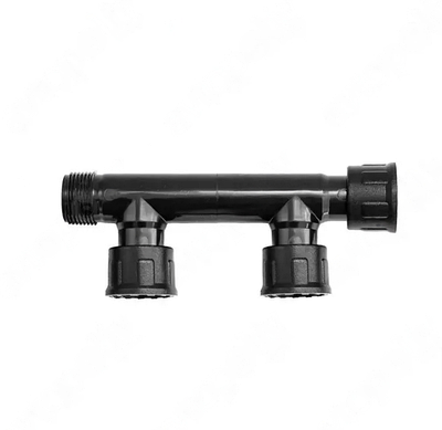 Колектор на 2 виходи з внутрішньою різьбою 1" дюйм (33 мм), Irritec. Пластикова "гребінка" на 1 дюйм (Італія)