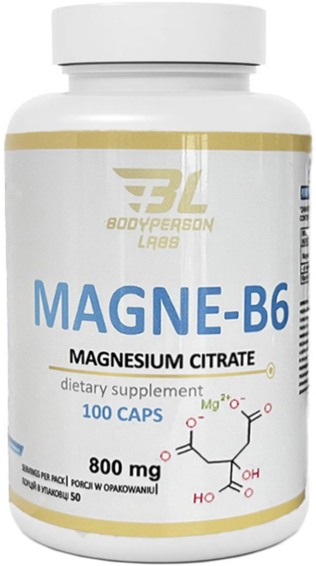 Магне в6 антистрес Bodyperson Labs Magne-B6 100 капсул