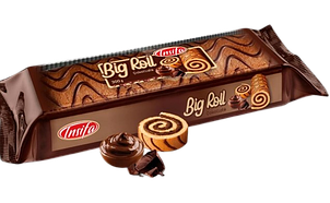 Рулет BIG ROLL з бісквіту та крему зі смаком шоколаду 300 г INSIFA