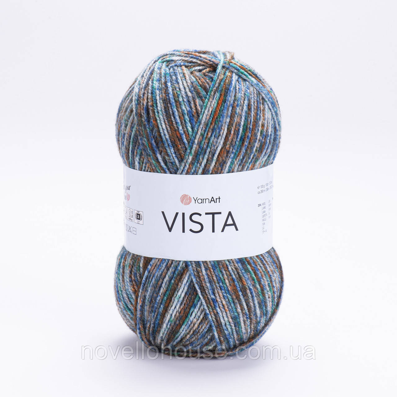 YarnArt VISTA (Віста) № 9206 (Пряжа напіввовна, нитки для в'язання)