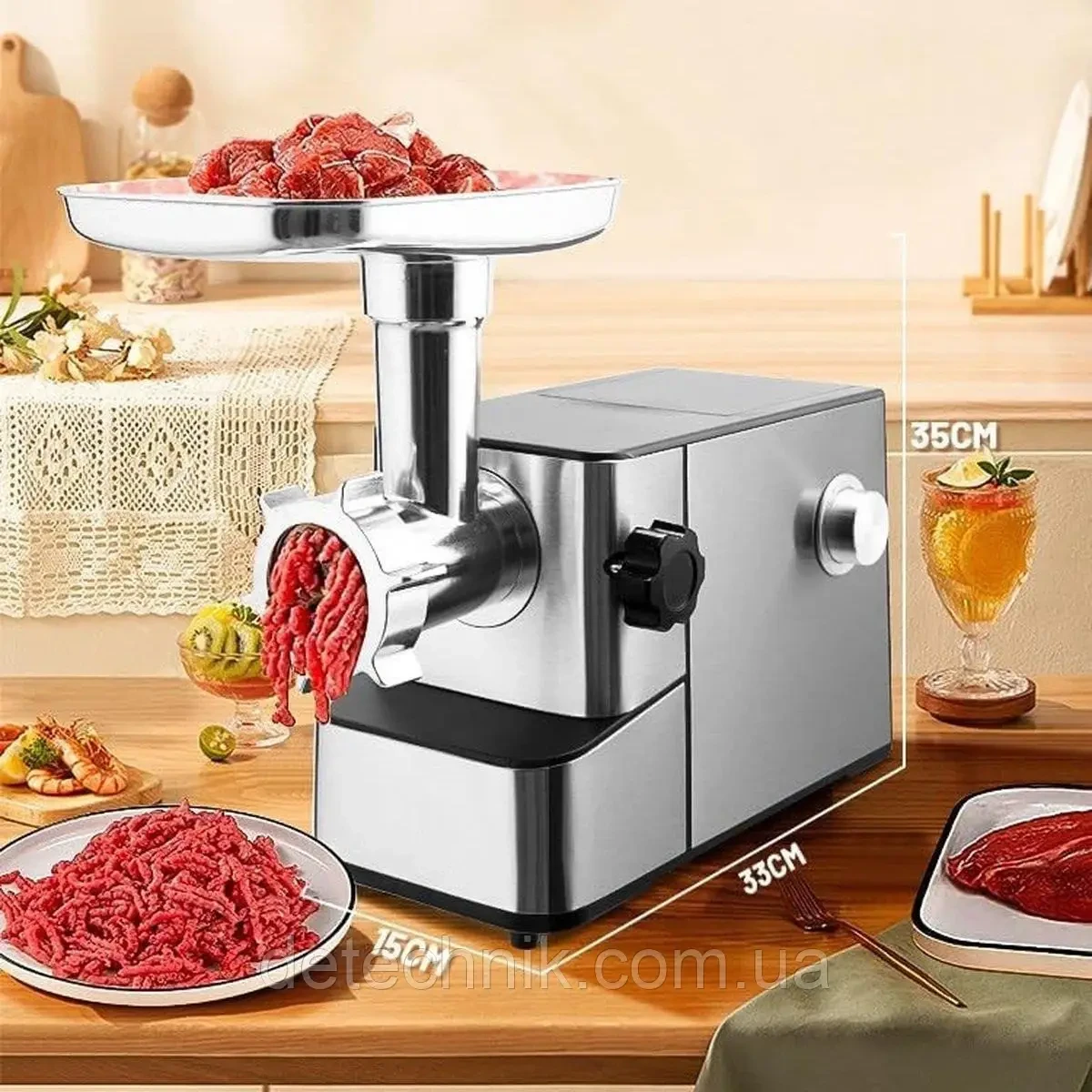 Електром'ясорубка Royalty Line MG9602 2000 Вт RL-MG9602 3в1, фото 1