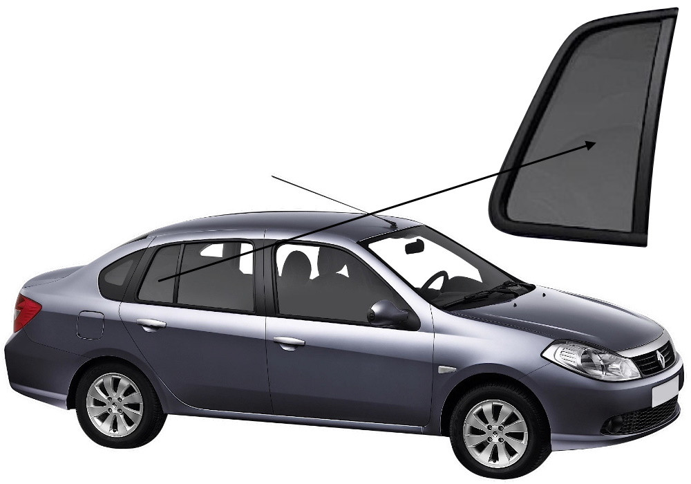 Кватирка задніх дверей права Renault Symbol 2009-2021, фото 1