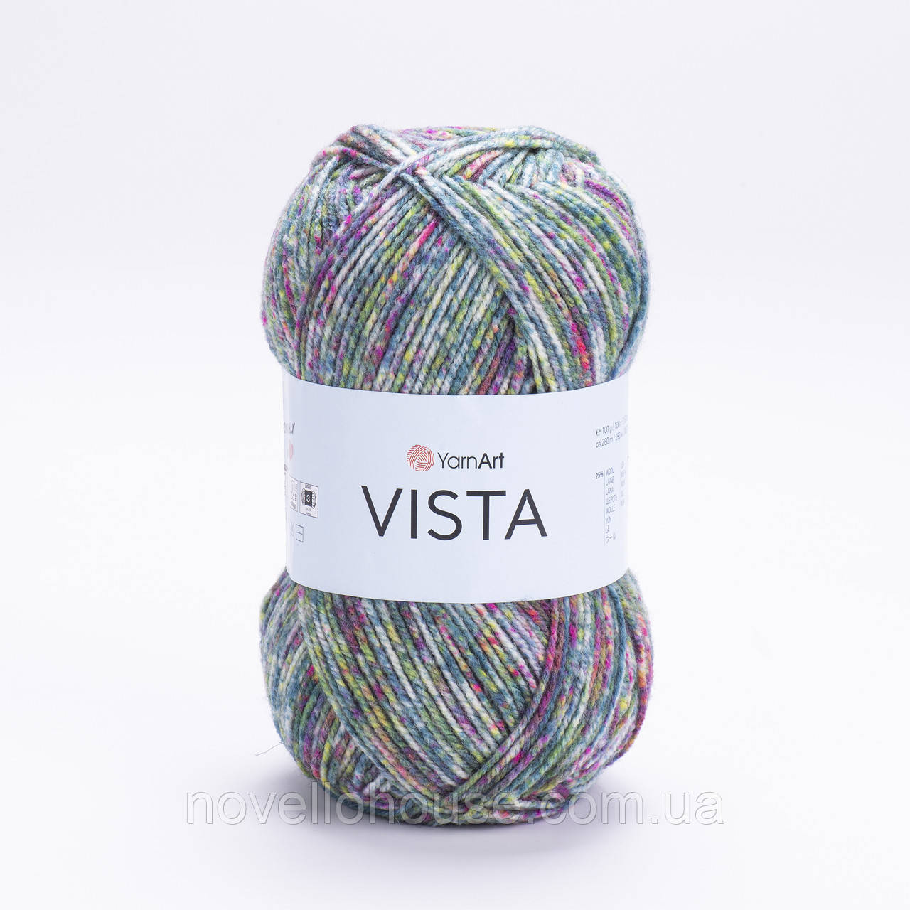 YarnArt VISTA (Віста) № 9208 (Пряжа напіввовна, нитки для в'язання)