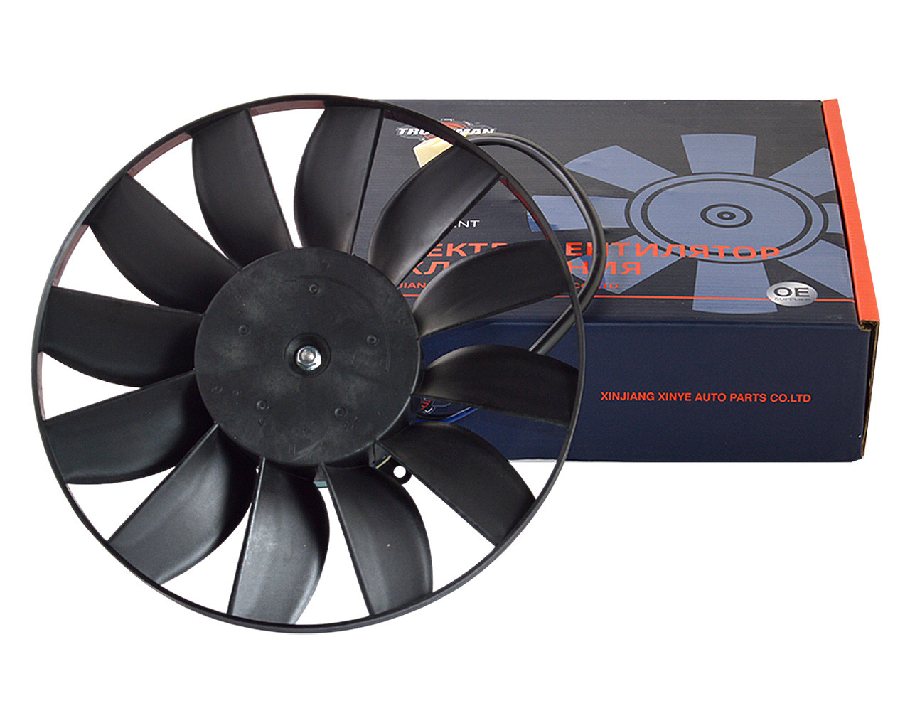 Електровентилятор радіатора ВАЗ 21214 без кожуха, 12 лопастей
