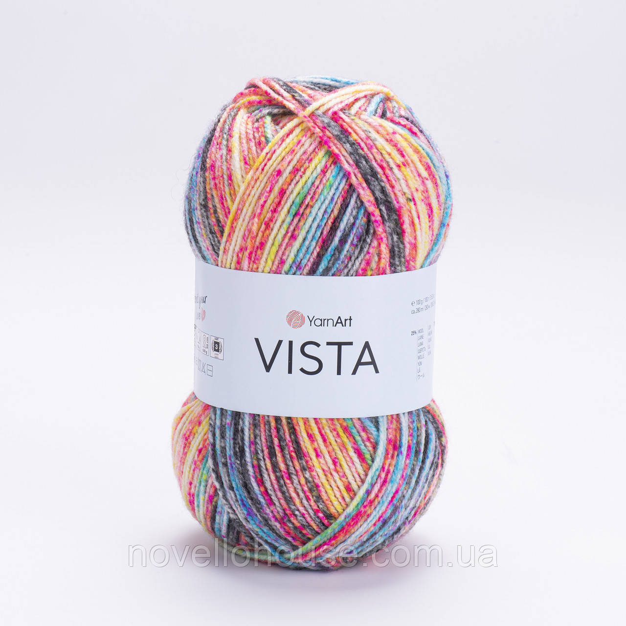 YarnArt VISTA (Віста) № 9210 (Пряжа напіввовна, нитки для в'язання)