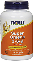 Омега 3-6-9 NOW Super Omega 3-6-9 1200 мг 90 капс