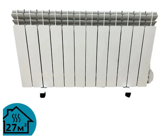 Обігрівач масляний алюмінієвий Gladiator HYBRID 12 секцій, термостат, компл. роликів, фото 1