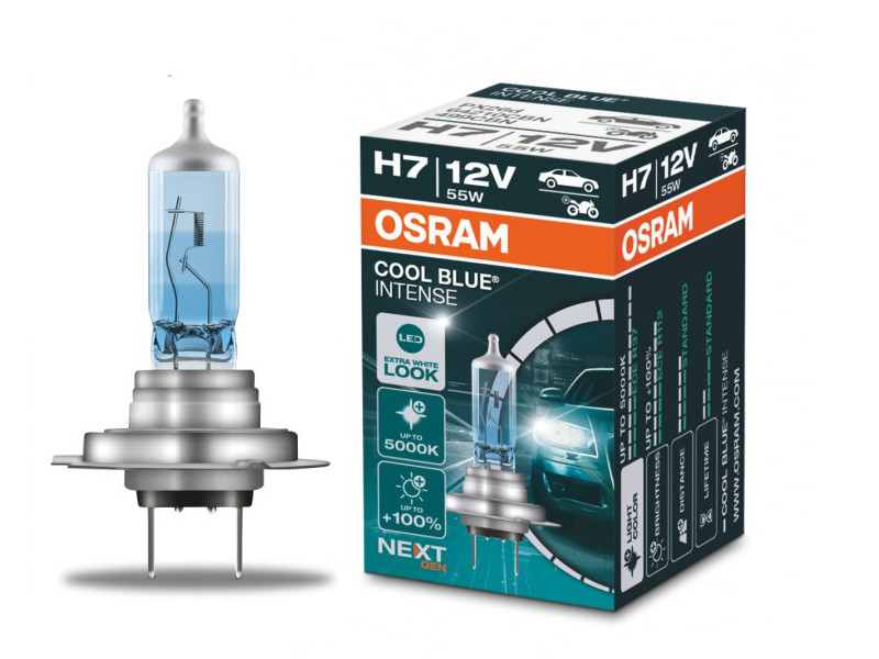 Галогенова лампа Osram H7 64210CBN Cool Blue Intense Next Gen +100% 12V 55W PX26d 1 лампа