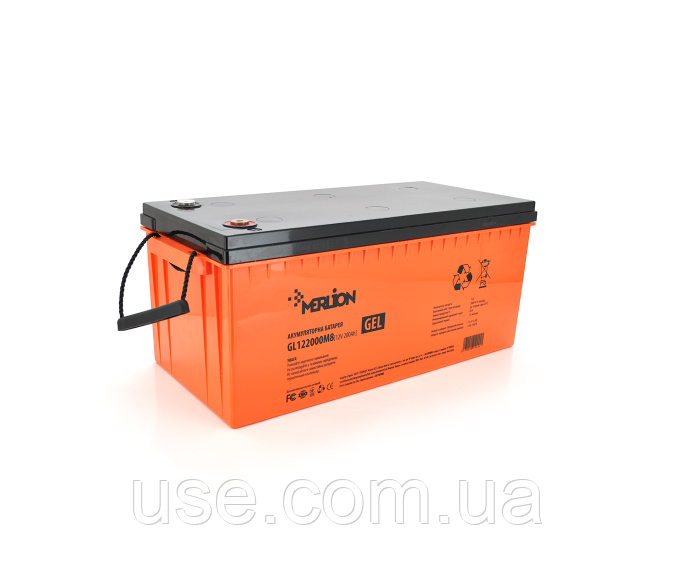 Гелієвий акумулятор 12V 200Ah, 200 а*год, ач, ампер годин, GEL, AH, 12 Вольт, В, Volt, АКБ